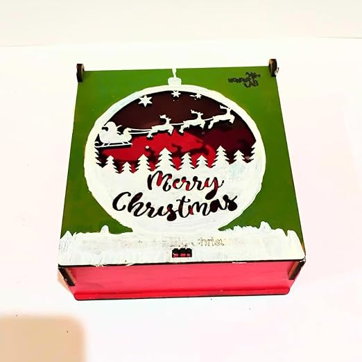WonderLab Santa Candy Box Kit for Kids | DIY Christmas Craft Activity Kit | STEM & Art Learning Toy | Creative Holiday Gift for Boys & Girls 4+ Years