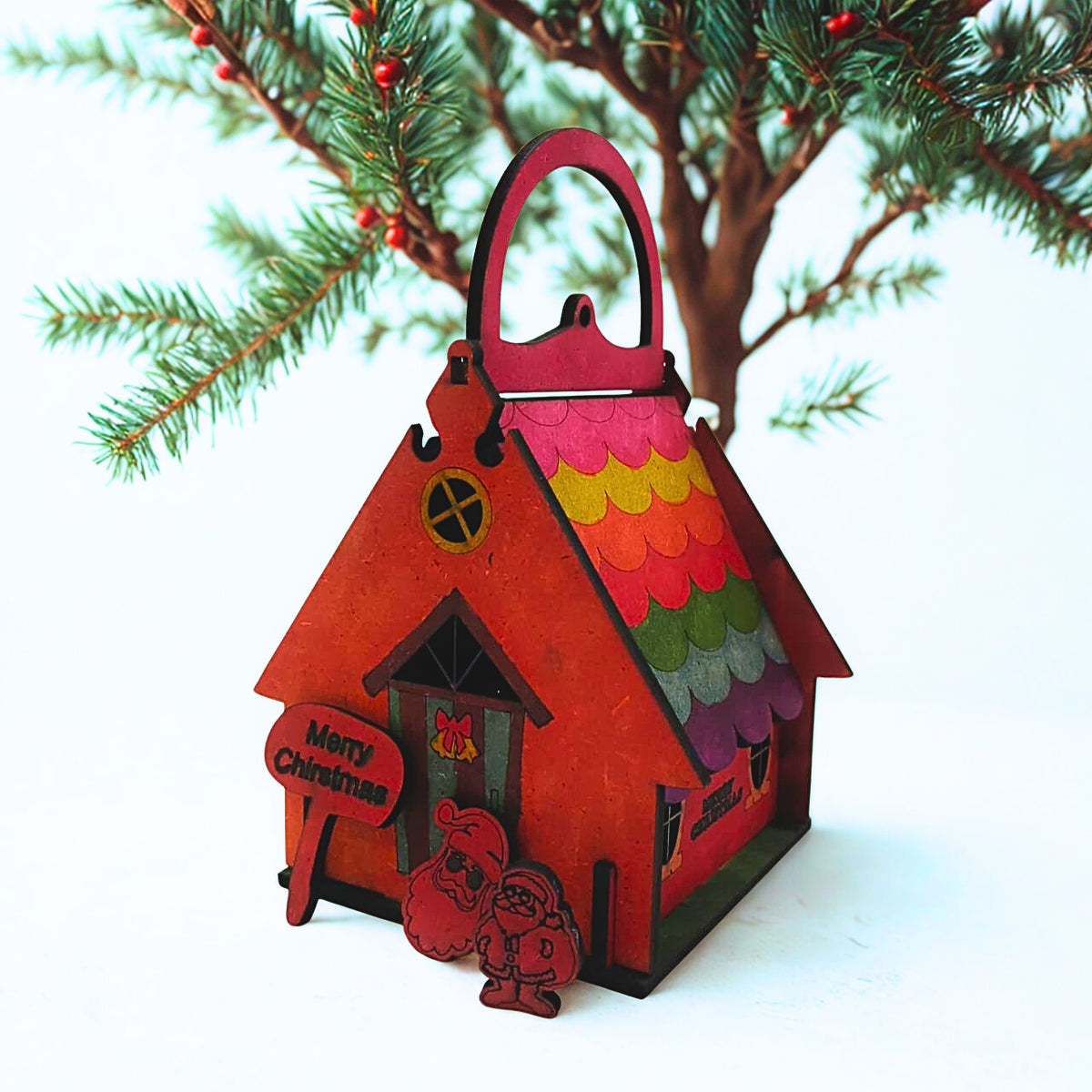 WonderLab Gingerbread Christmas House Kit for Kids | DIY Festive Craft Activity Kit | STEM & Art Learning Toy | Creative Holiday Gift for Boys and Girls 3+ Years