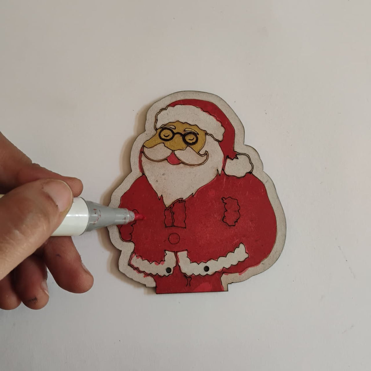 WonderLab Happy Feet Santa Kit for Kids | DIY Christmas Craft Activity Kit | STEM & Art Learning Toy | Creative Holiday Gift for Boys & Girls 3+ Years
