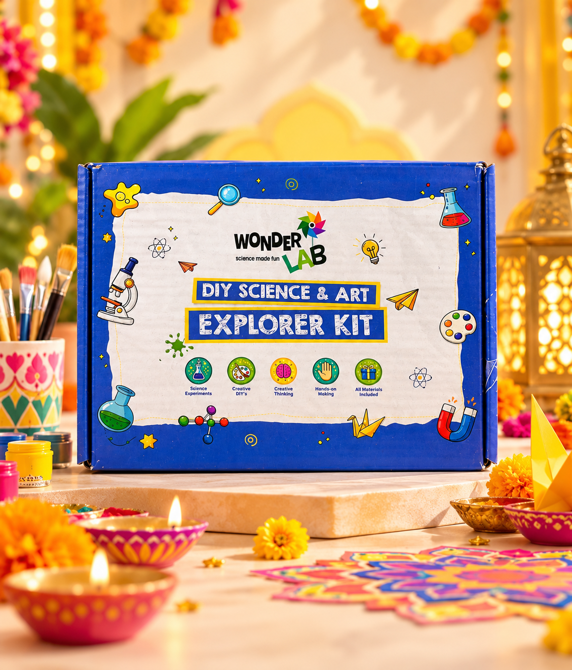 WonderLab's Ramayana Quest Kit for Children | DIY Craft Kit | Mythology-Inspired Learning Kit for Boys and Girls Aged 5–10+ Years | Ramayana DIY Activities | Creative Craft Kit | Festive Gift | Birthday Gift | STEM and Learning Kit