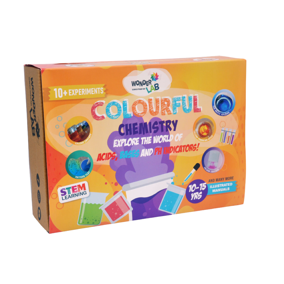WonderLab DIY Chemistry Kit for Kids | Colourful Chemistry Experiment Activity Set | STEM Learning Science Toy with Hands-On Experiments | Educational Gift for Boys & Girls 10+ Years